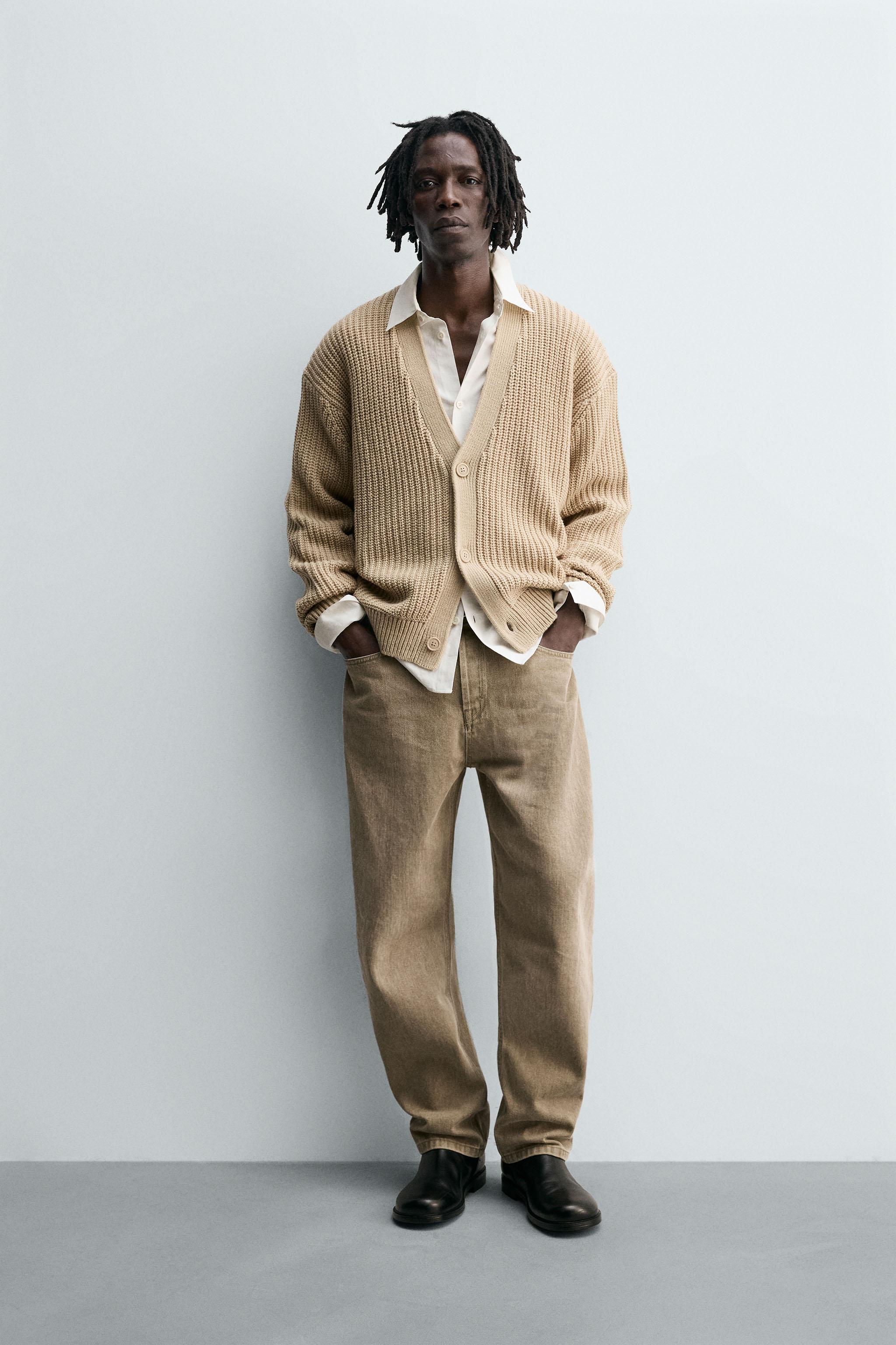 RIBBED TEXTURED CARDIGAN